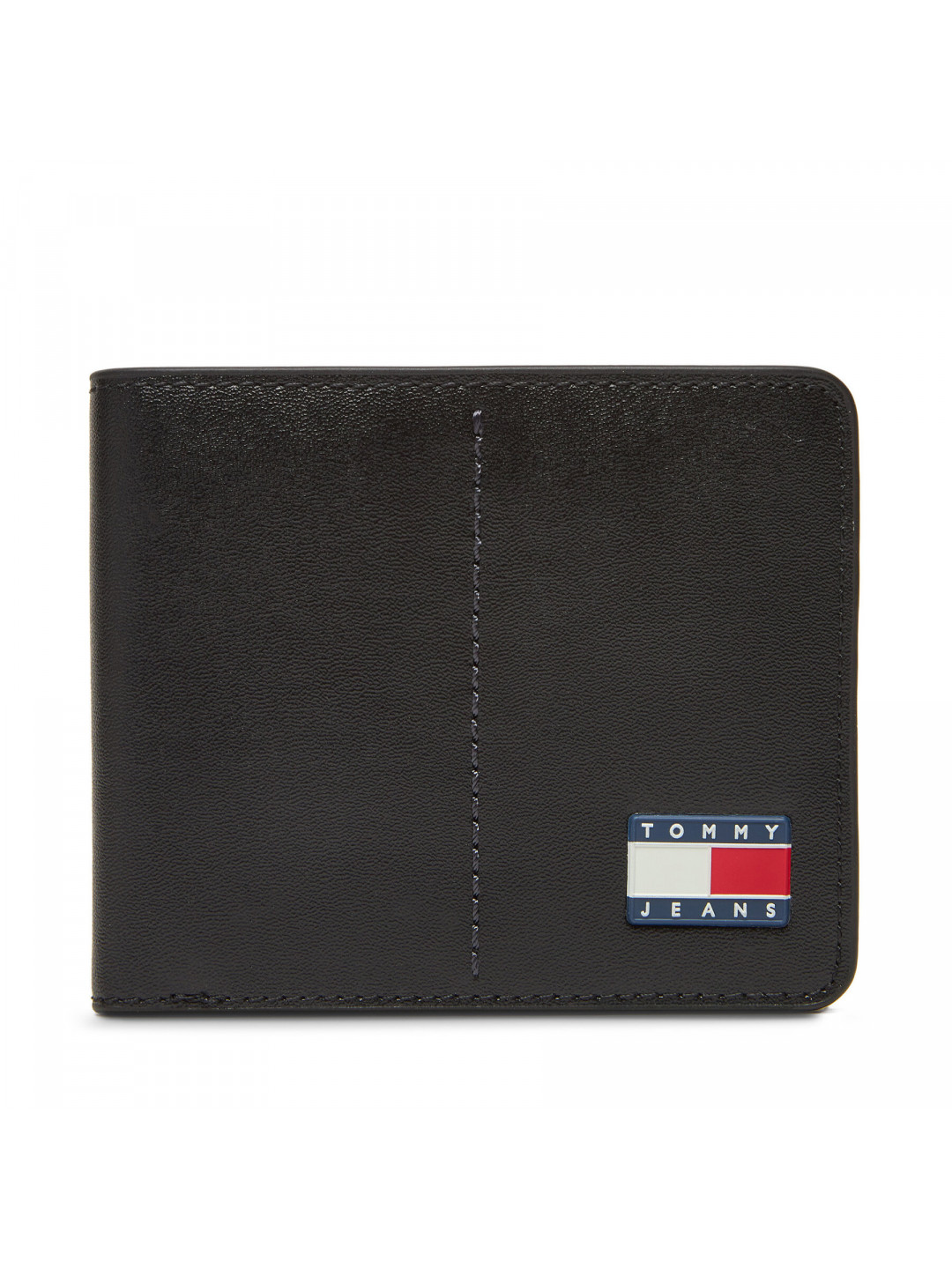 Velká pánská peněženka Tommy Jeans Tjm Heritage Leather Cc Wallet AM0AM13409 Černá